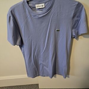 Lacoste Purple V Neck T-Shirt